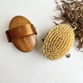 Brosse corporelle sèche en bois d'ébène | Poils naturels de sanglier